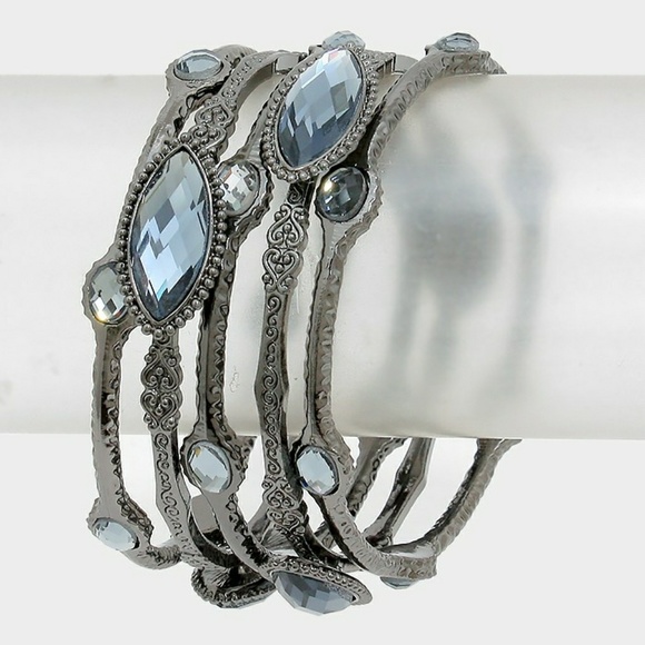 Marquise Crystal bangles - Picture 1 of 1